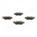 Brake Pad Set, disc brake PP-318AF Japanparts