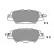 Brake Pad Set, disc brake PP-318AF Japanparts, Thumbnail 2