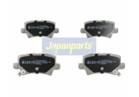 Brake Pad Set, disc brake PP-403AF Japanparts