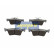 Brake Pad Set, disc brake PP-415AF Japanparts