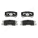 Brake Pad Set, disc brake PP-505AF Japanparts, Thumbnail 2