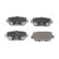 Brake pad set, disc brake PP-516AF Japanparts