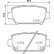 Brake pad set, disc brake PP-516AF Japanparts, Thumbnail 2