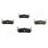 Brake Pad Set, disc brake PP-601AF Japanparts