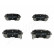 Brake Pad Set, disc brake PP-K09AF Japanparts, Thumbnail 2