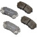 Brake Pad Set, disc brake PP-K09AF Japanparts