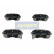 Brake Pad Set, disc brake PP-K09AF Japanparts, Thumbnail 2