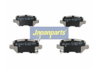 Brake Pad Set, disc brake PP-K12AF Japanparts