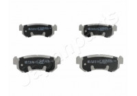 Brake Pad Set, disc brake PP-W02AF Japanparts