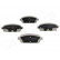 Brake Pad Set, disc brake PP-W05AF Japanparts