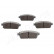 Brake Pad Set, disc brake PP-W05AF Japanparts, Thumbnail 2