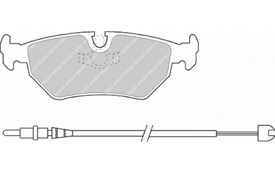 Brake Pad Set, disc brake PREMIER ECO FRICTION FDB1003 Ferodo