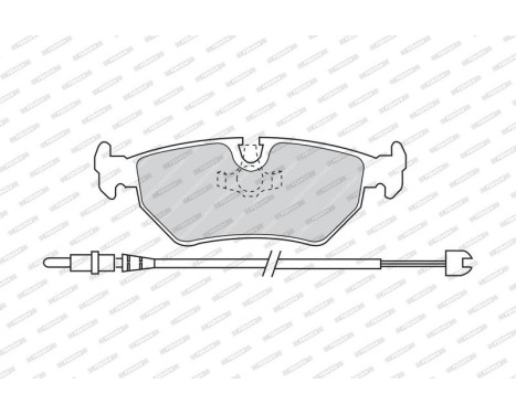 Brake Pad Set, disc brake PREMIER ECO FRICTION FDB1003 Ferodo, Image 3