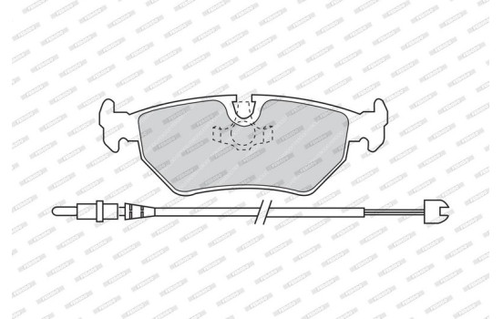Brake Pad Set, disc brake PREMIER ECO FRICTION FDB1003 Ferodo, Image 3