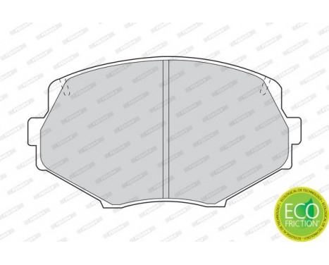 Brake Pad Set, disc brake PREMIER ECO FRICTION FDB1011 Ferodo, Image 2