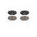 Brake Pad Set, disc brake PREMIER ECO FRICTION FDB1011 Ferodo