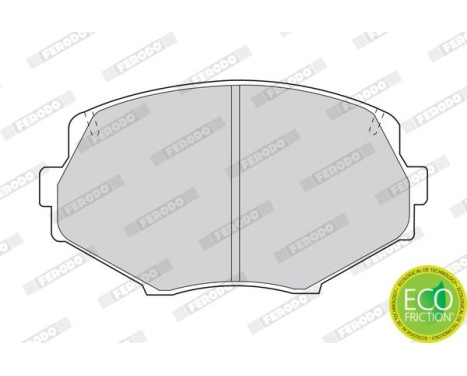 Brake Pad Set, disc brake PREMIER ECO FRICTION FDB1011 Ferodo, Image 3