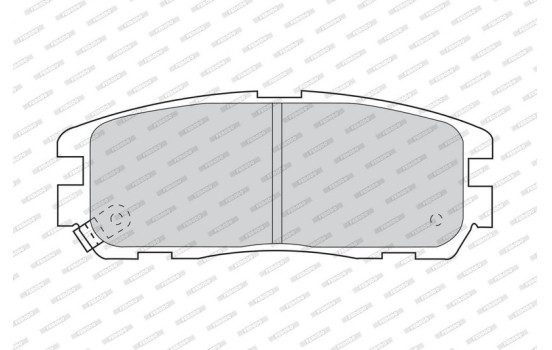 Brake Pad Set, disc brake PREMIER ECO FRICTION FDB1017 Ferodo, Image 4
