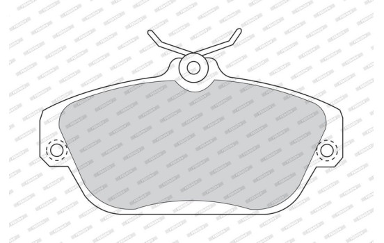 Brake Pad Set, disc brake PREMIER ECO FRICTION FDB1024 Ferodo, Image 4