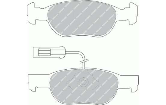 Brake Pad Set, disc brake PREMIER ECO FRICTION FDB1040 Ferodo, Image 2