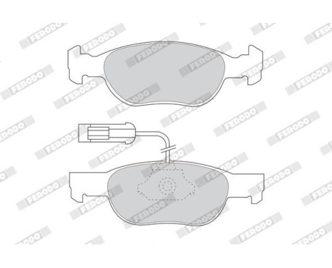 Brake Pad Set, disc brake PREMIER ECO FRICTION FDB1040 Ferodo, Image 4