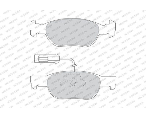 Brake Pad Set, disc brake PREMIER ECO FRICTION FDB1040 Ferodo, Image 4