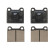 Brake Pad Set, disc brake PREMIER ECO FRICTION FDB105 Ferodo