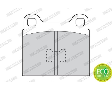 Brake Pad Set, disc brake PREMIER ECO FRICTION FDB105 Ferodo, Image 4