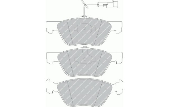 Brake Pad Set, disc brake PREMIER ECO FRICTION FDB1052 Ferodo, Image 2