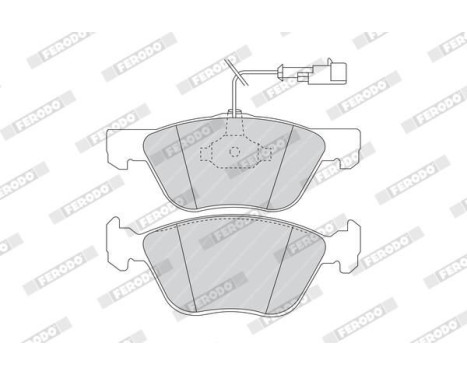 Brake Pad Set, disc brake PREMIER ECO FRICTION FDB1052 Ferodo, Image 4
