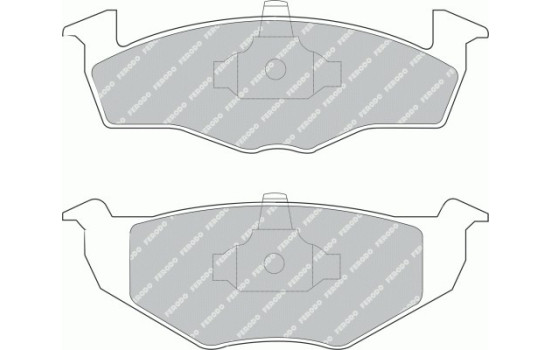 Brake Pad Set, disc brake PREMIER ECO FRICTION FDB1054 Ferodo, Image 2