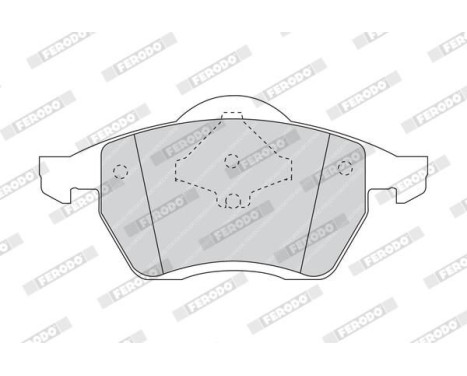 Brake Pad Set, disc brake PREMIER ECO FRICTION FDB1055 Ferodo, Image 4
