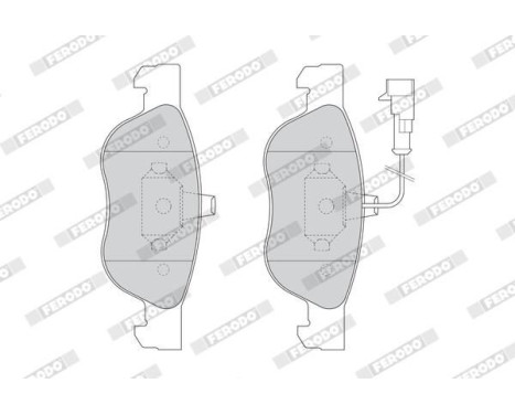 Brake Pad Set, disc brake PREMIER ECO FRICTION FDB1056 Ferodo, Image 4