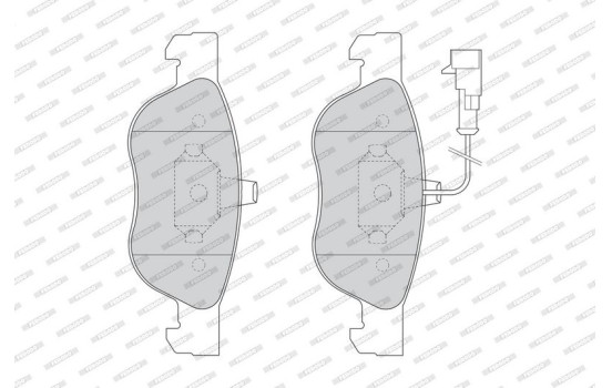 Brake Pad Set, disc brake PREMIER ECO FRICTION FDB1056 Ferodo, Image 4