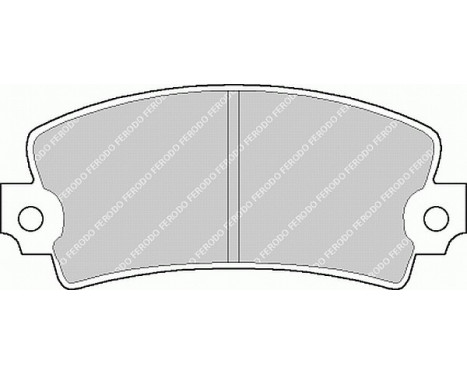 Brake Pad Set, disc brake PREMIER ECO FRICTION FDB106 Ferodo, Image 2