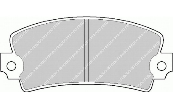 Brake Pad Set, disc brake PREMIER ECO FRICTION FDB106 Ferodo