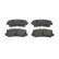 Brake Pad Set, disc brake PREMIER ECO FRICTION FDB106 Ferodo