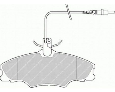 Brake Pad Set, disc brake PREMIER ECO FRICTION FDB1062 Ferodo, Image 2