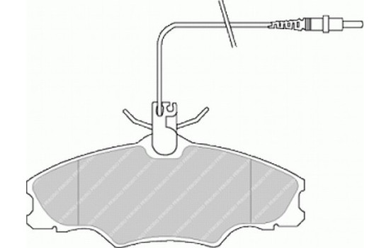 Brake Pad Set, disc brake PREMIER ECO FRICTION FDB1062 Ferodo, Image 2
