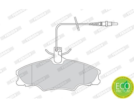 Brake Pad Set, disc brake PREMIER ECO FRICTION FDB1062 Ferodo, Image 3