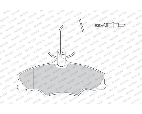 Brake Pad Set, disc brake PREMIER ECO FRICTION FDB1062 Ferodo, Image 3