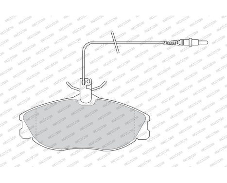 Brake Pad Set, disc brake PREMIER ECO FRICTION FDB1063 Ferodo, Image 4