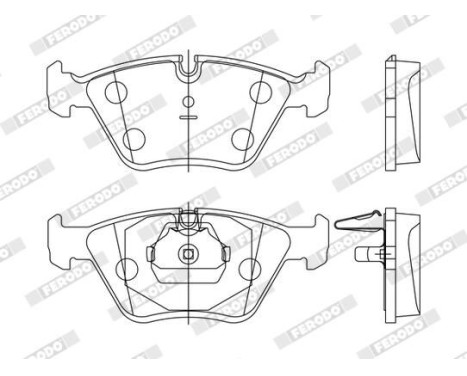 Brake Pad Set, disc brake PREMIER ECO FRICTION FDB1073 Ferodo, Image 4