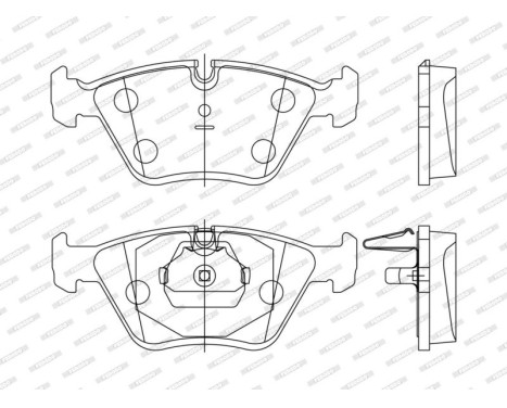 Brake Pad Set, disc brake PREMIER ECO FRICTION FDB1073 Ferodo, Image 4