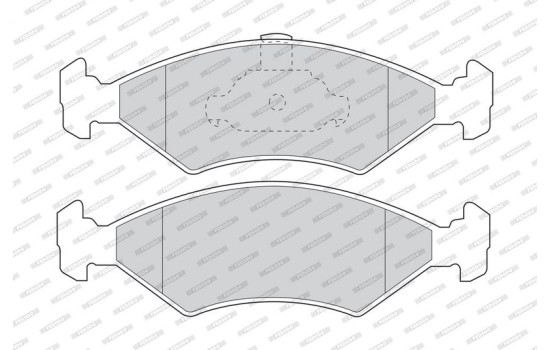 Brake Pad Set, disc brake PREMIER ECO FRICTION FDB1081 Ferodo, Image 2
