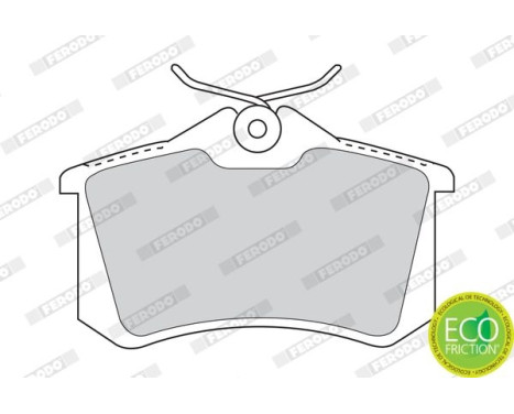 Brake Pad Set, disc brake PREMIER ECO FRICTION FDB1083 Ferodo, Image 4