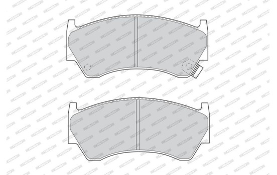Brake Pad Set, disc brake PREMIER ECO FRICTION FDB1091 Ferodo, Image 4
