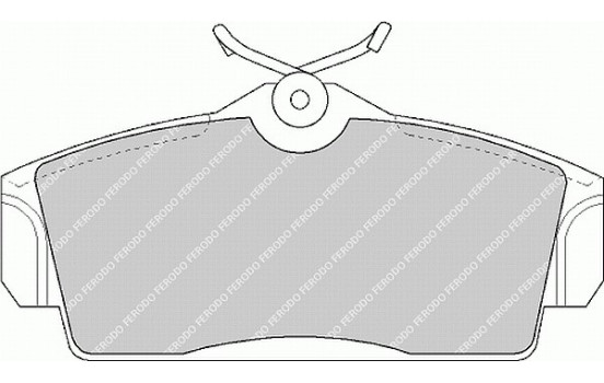 Brake Pad Set, disc brake PREMIER ECO FRICTION FDB1096 Ferodo, Image 2
