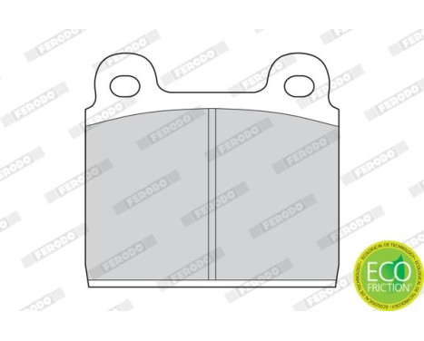 Brake Pad Set, disc brake PREMIER ECO FRICTION FDB11 Ferodo, Image 4