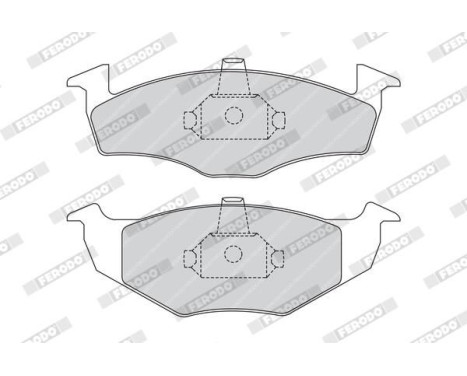 Brake Pad Set, disc brake PREMIER ECO FRICTION FDB1101 Ferodo, Image 3
